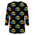 thumbnail image 5 of PMUYBHF T-Shirt Imprimé Joyeuses Fêtes Manches 3/4 Col Rond Blouse 883 TG, 5 of 5