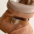 thumbnail image 5 of hopeusnice Kids Ankle Boots Hook Loop Closed Toe Warm Durable Outdoor Daily Casual Walking Footwear Brown 31, 5 of 7