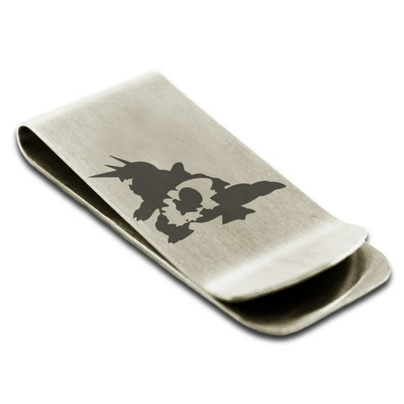 Tioneer Stainless Steel Engraved Money Clip Credit Card Holder