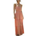 thumbnail image 1 of Faithtur Robe d'Été pour Femmes Robe Spaghetti Couleur Unie Taille Découpe Ouverte Dos Longue Robe, 1 of 9