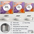 thumbnail image 4 of Designart "Developing Motions Abstract Expression" Abstract Painting Square Mirror Wall Decor Modern - Large Purple Square Bathroom Mirror - Square Printed Wall Mirror Art, 4 of 5