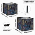 thumbnail image 3 of Home Organizer Foldable Fabric Storage Bin With Handle The Whale in The Night Sky, 3 of 7