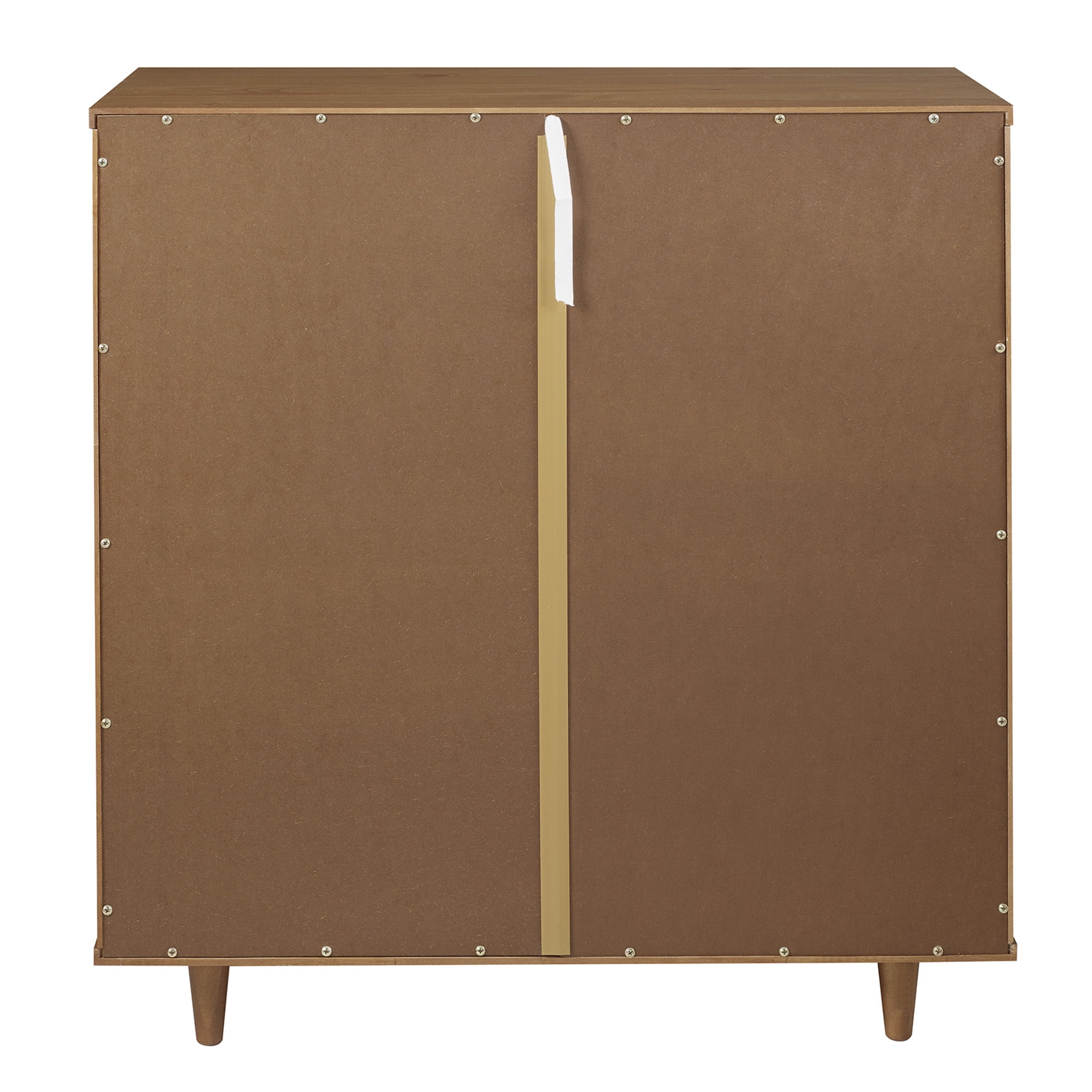 Manor Park Modern Boho Wood Detailed Accent Cabinet, Caramel