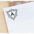thumbnail image 4 of Printtoo R-40 Swirl Border Triangle A Alphabet Monogram Initial Self Inking Rubber Stamp Office Stationary, 4 of 6