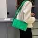 thumbnail image 4 of Bolsa Bolso acolchado de nailon y algodón para mujer, bandolera de color sólido (verde) Tmvgtek Para estrenar, 4 of 9
