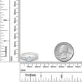 thumbnail image 3 of Gem Stone King 925 Sterling Silver White Created Sapphire Women's Engagement Ring (1.35 Cttw Round Cut, Size 6), 3 of 5