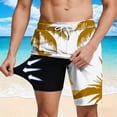 thumbnail image 2 of Erwazi Mens Swim Trunks Printed Drawstring Waist Layer Lining Breathable Quick Dry Practical Summer Swimwear Shorts with Pocket, 2 of 7