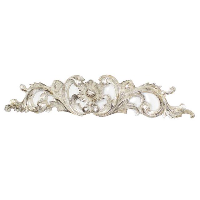 Heather Ann W71069-SLF Plaque Murale Scrollwork Classique de 34 Po&44; Feuille d'Argent