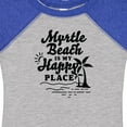 thumbnail image 4 of Inktastic Myrtle Beach is My Happy Place with Palm Trees Boys or Girls Baby Bodysuit, 4 of 5