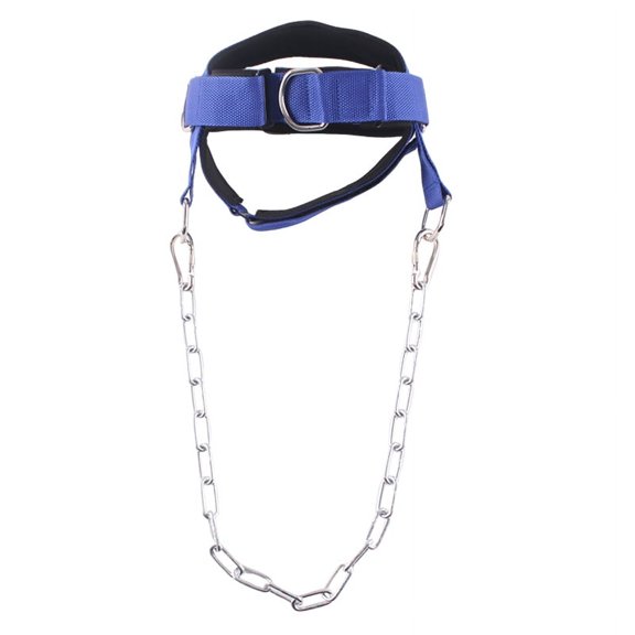 Adjustable Neck Training Head Harness,Power Trainer,Body Strengh Exercise,Weight Bearing Cap,Workout Equipment,Head 52-58cm (wl1004 blue)