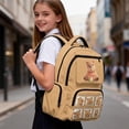 thumbnail image 6 of FKELYI Capybara Mushroom Print 17 Inch Schoolbag for Kids Backpack Spacious Lightweight School Bookbag for Elementary Student Travel Rucksack Casual Daypack, 6 of 7