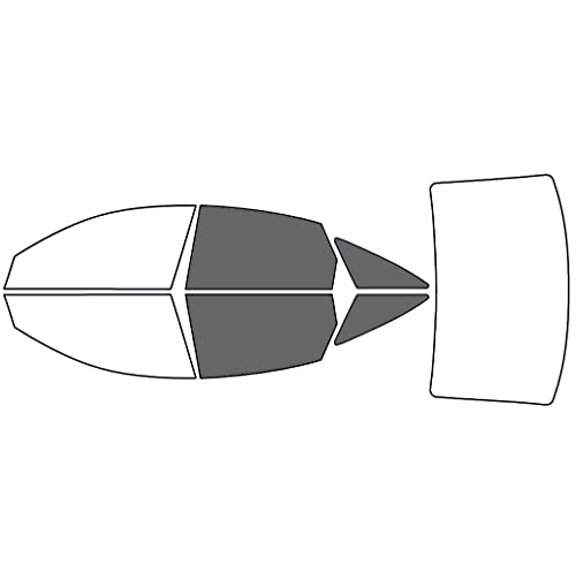 Avery Dennison NR Nano Ceramic IR Window Tint Kit Compatible with Audi A6 2006-2011 (Sedan) - Back