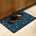 thumbnail image 2 of Dog Food Mat Nebula Cosmic Sci-fi Lovers Space Geek Star Moon Sun Rocket Absorbent Waterproof Non-Slip Pet Feeding Mat, 2 of 3