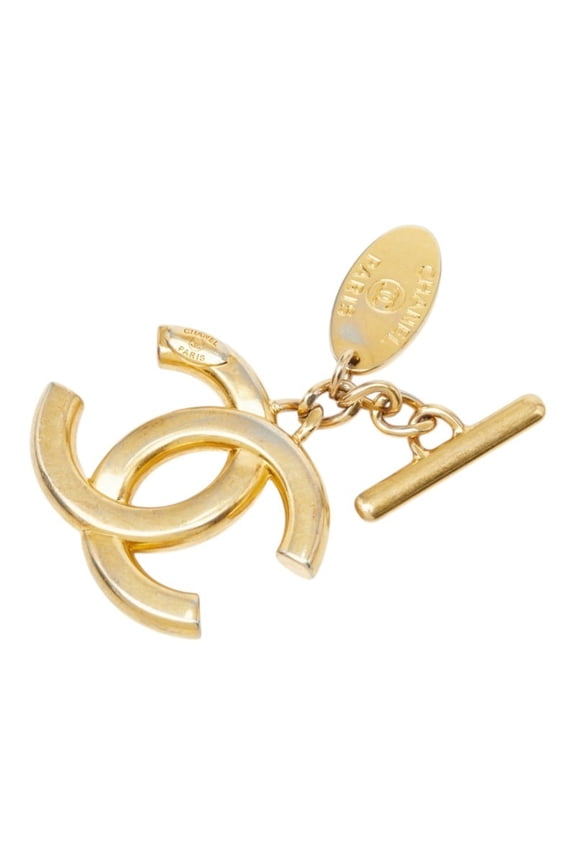 Pre-Owned Chanel Coco Mark Charm, Gold Plated, Women's CHANEL