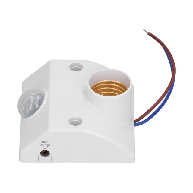 E27 Light Socket, AC 90V-240V Lamp Holder, Bulb Holder With Infrared Sensor For