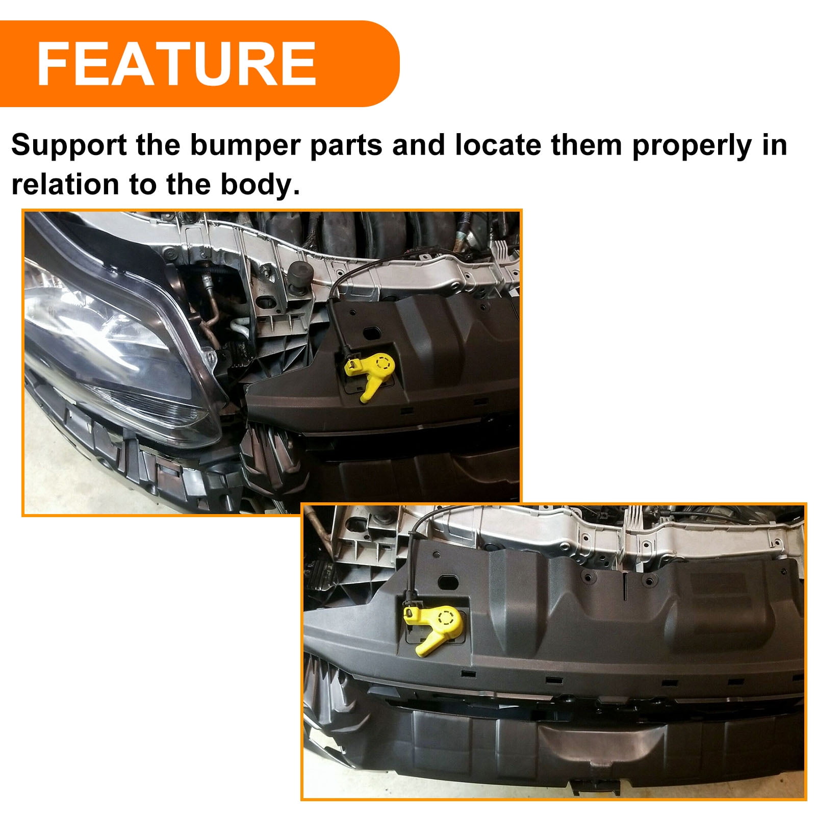 Kojem Upper Front Bumper Cover Support for 2012 2013 2014 Ford Focus Replaces FO1065105 CP9Z17C897A