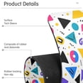 thumbnail image 4 of Yayeee Faucet Mat for Kitchen Sink 14.7" Diatomite Long Splash Guard Pad, Yellow Retro Shapes, 2 Pack, 4 of 7