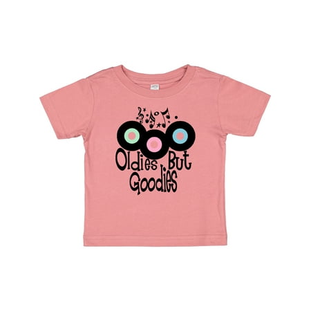 

Inktastic Oldies but Goodies Records and Music Notes Boys or Girls Baby T-Shirt