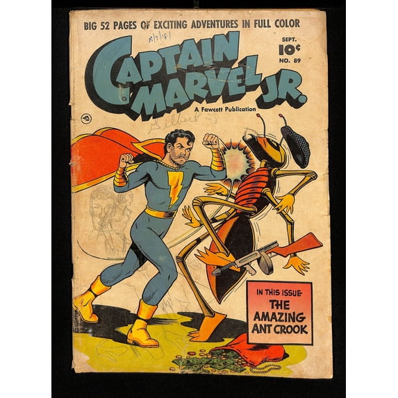 Captain Marvel Jr. #89 GD- 1.8 Golden Age Fawcett! Comic Book