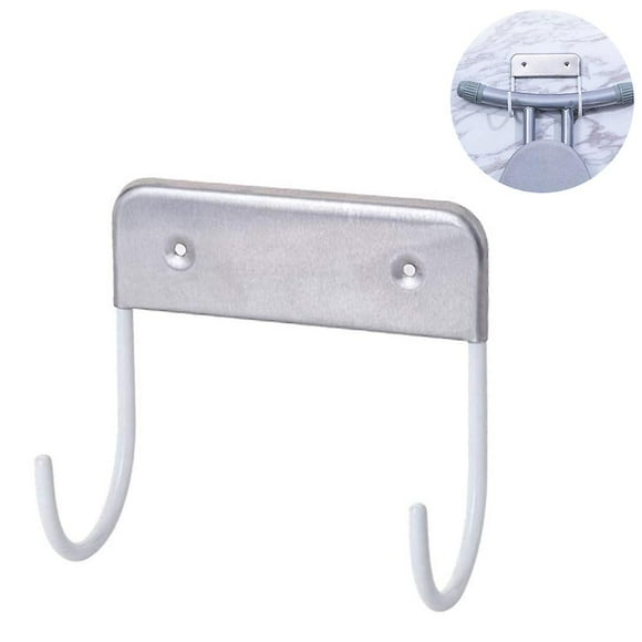 Metal Hook Wall Mount Ironing Board Holder,ironing Board Hanger,white