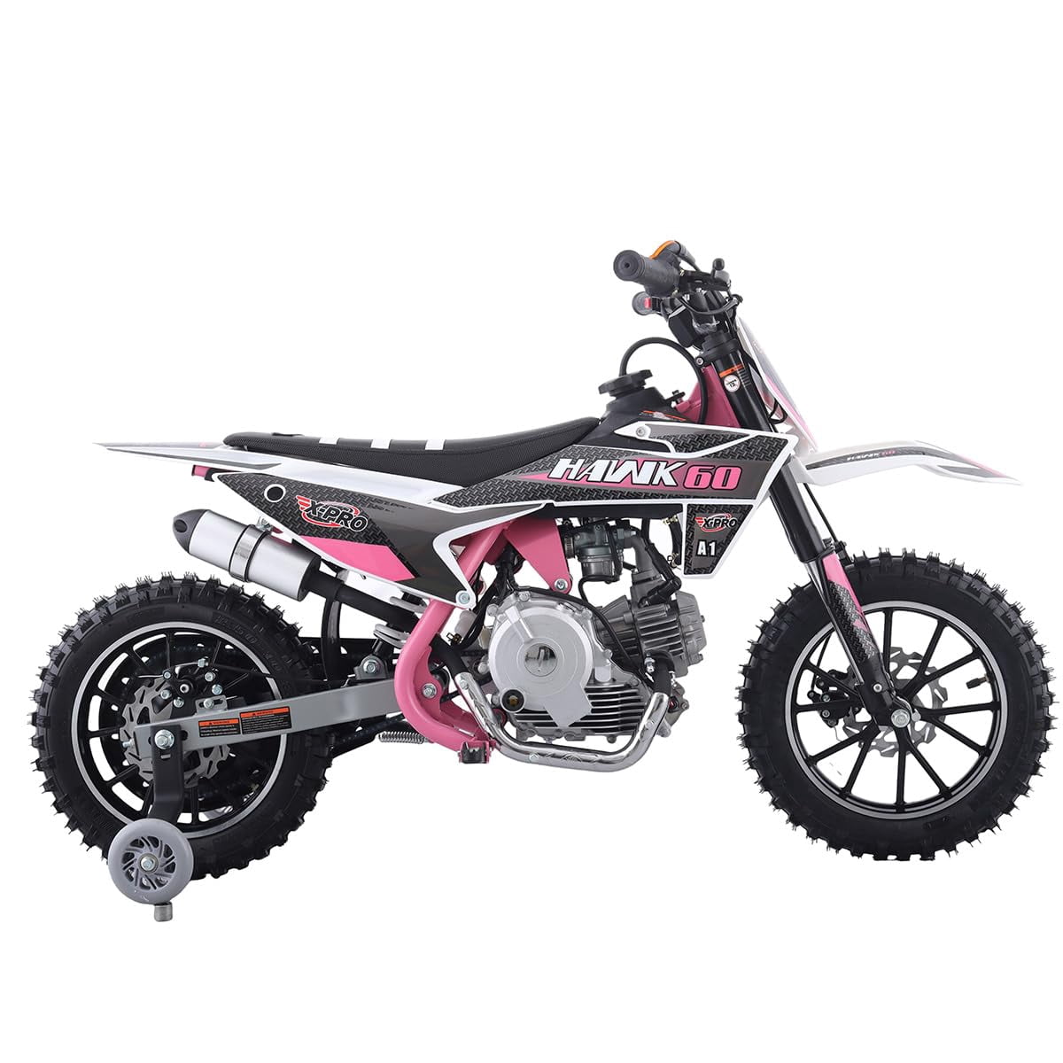 X-Pro Hawk 60 Dirt Bike with CVT Transmission, Electric Start, Disc Brake! 10" Wheels!