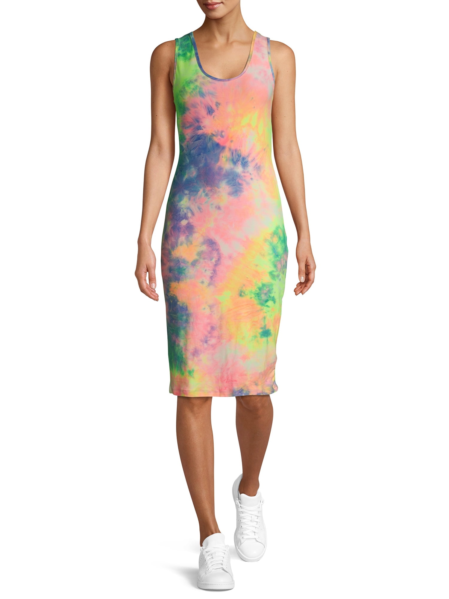 Derek Heart Juniors' Tie Dye Midi Dress - Walmart.com