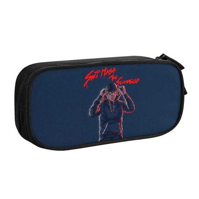 Ski Mask The Slump God Pencil Case, Multipurpose Pencase ,Large Capacity Durable Pencil Pouch Storage Pen Bag Organizer Stationery