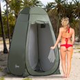 thumbnail image 2 of Outsunny Pop Up Shower Tent, Outdoor Privacy Changing Dressing Room, Green, 2 of 10