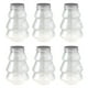thumbnail image 1 of GHOONEY - Juego de 6 tarros para dulces navideños transparentes con sellado a prueba de humedad, 1 of 8