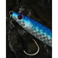thumbnail image 3 of BLUEWING Fishing Lures Slow Pitch Jig Flat Fall Jigging Pitching Lures Vertical Jigs, Baits with Assist Hook Fishing Artificial Bait, Blue,100g, 3 of 7