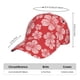 thumbnail image 2 of Balery Red Hibiscus Flower Gorra de béisbol de tamaño ajustable para correr, entrenar y actividades al aire libre. Gorra de papá para todas las estaciones., 2 of 6