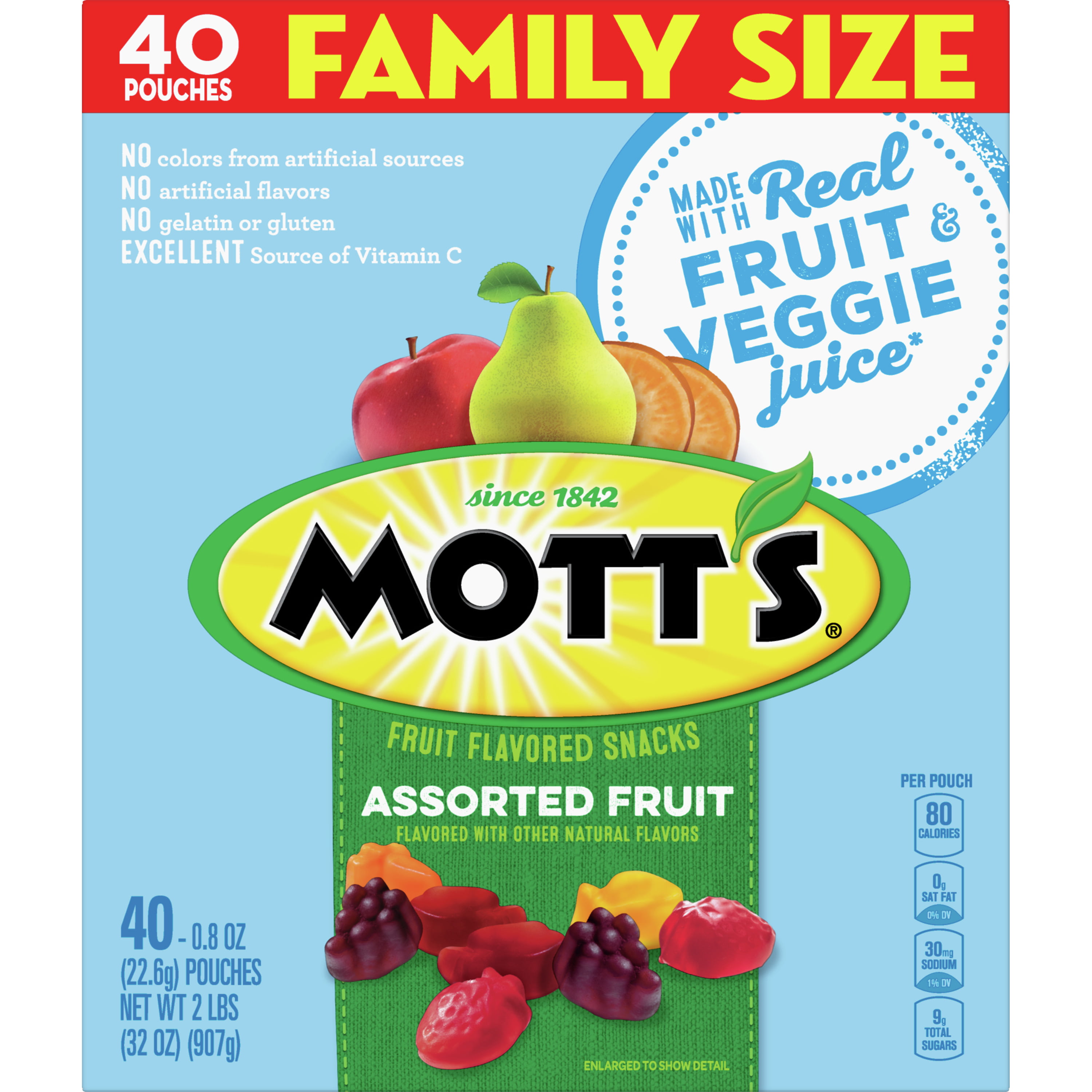 Mott's Medleys, Assorted Fruit Snacks, Gluten Free 32 oz - Walmart.com
