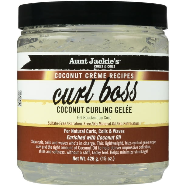 Aunt Jackie's Curls & Coils Shine Enhancing Jar Hair Styling Gel with
