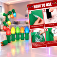 12 Ft Inflatable Light Bulb Ornament Balls for Holiday Yard Decor ...
