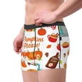 thumbnail image 2 of Yiaed Fall Pumpkins Print Men's Soft Cotton Boxer Shorts Breathable Boxers Underwear Moisture-Wicking Underwear Stretch Boxer Briefs for Man-Medium, 2 of 5