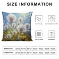 thumbnail image 5 of Chilfamy Dandelions Sun Blue Sky Pillow Covers with Zipper Closure Indoor Outdoor 1PC 22x22in, 5 of 5