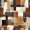 Brown 01, variant on Homewish Orange Watercolor Block Bed Sheets,Vintage Aesthetic Full Size Sheets,4pcs,1 Flat Sheet, 1 Fitted Sheet and 2 Pillowcases