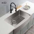 thumbnail image 3 of Kibi 36? Handcrafted Farmhouse Apron Single Bowl Stainless Steel Kitchen Sink ? K1-SF36, 3 of 3