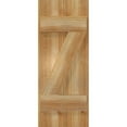 thumbnail image 5 of 10 3/4"W X 27"H Timbercraft Two 5 3/8" Boards Joined Board-N-Batten Shutters W/Z-Bar, Rough Sawn Western Red Cedar (Per Pair), 5 of 13