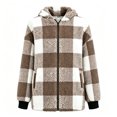 thumbnail image 4 of Yotami Womens Fall Winter Plaid Coat Jackets with Zipper Lightweight Outerwear Size S-XXL, 4 of 4