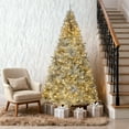 thumbnail image 5 of 6 FT Pre-lit Artificial Christmas Tree with 900 Branch Tips, Artificial Xmas Pine Tree with 300 Lights and Remote Control, Holiday Xmas Tree for Holiday Party Office Home, Silver, 5 of 5