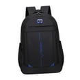 thumbnail image 4 of Mochila para portátil, mochila escolar, mochila informal para actividades al aire libre, senderismo y excursionismo. Azul negro, 4 of 9