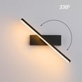 thumbnail image 4 of Elegante montaje en pared luz de pared hogar sala de iluminación dormitorio escalera lámpara punto iluminación decoración , Negro luz cálida Luz cálida negra Salvador Apliques de pared Lámpara, 4 of 8