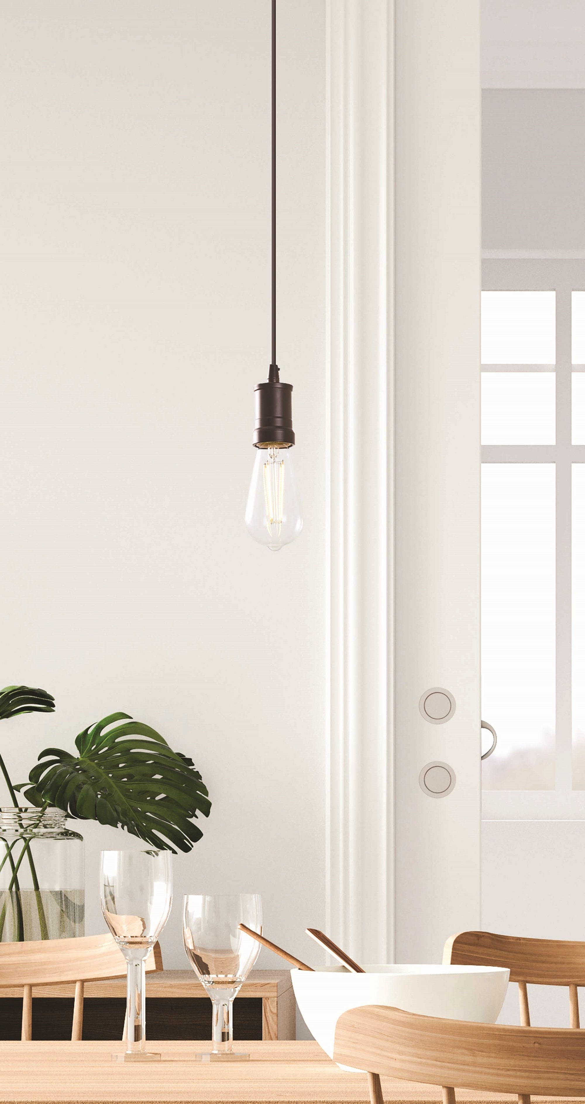 Light Pendant Light, Oil Rubbed Bronze 