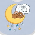 thumbnail image 4 of Inktastic I Love My Uncle Boys or Girls Baby Bib, 4 of 4