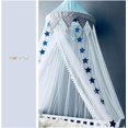 thumbnail image 5 of ZHAOCHENG Mosquitera para bebé, mosquitera para cama con estrellas fosforescentes, decoración de cama princesa - Azul, 5 of 5