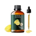 thumbnail image 1 of Lemon Essential Oil Pure, Mumianhua Natural Lemon Oil Undiluted for Aromatherapy, Diffuser, Massage, Laundry, Cleaning, DIY Soaps, Candles 100ml with Dropper, 1 of 3