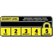 Kryptonite Level 5 14 mm U-Lock Bicycle Lock with Looped Bike Security Cable