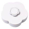 thumbnail image 1 of kurtrusly Flower Pattern Rotating Candy Box Wedding Favor Box Divided Dried Fruit Plate Snacks Sunflower Seed Container, 1 of 8