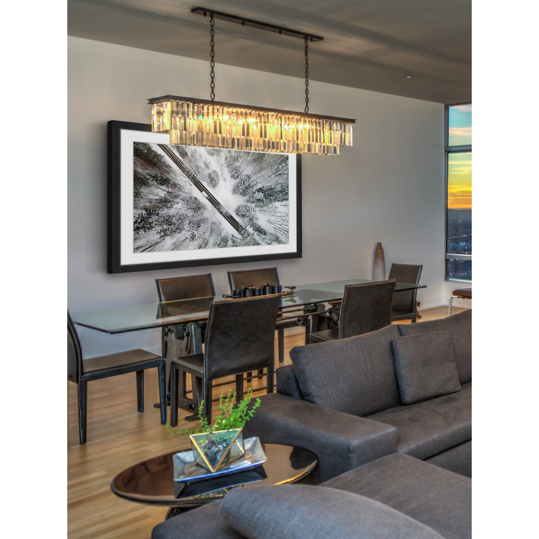 Marmont Hill 'Icy Forest' Framed Photographic Print